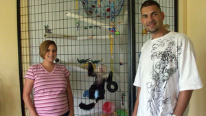 Monkey in the family photo